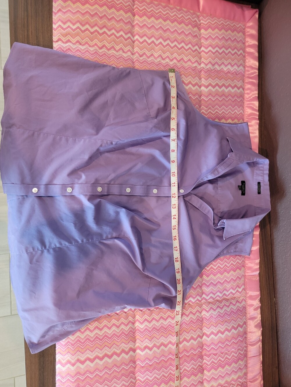 Talbots Woman Petites Purple Sleeveless Button Down Blouse 16WP Plus Size - Picture 4 of 6